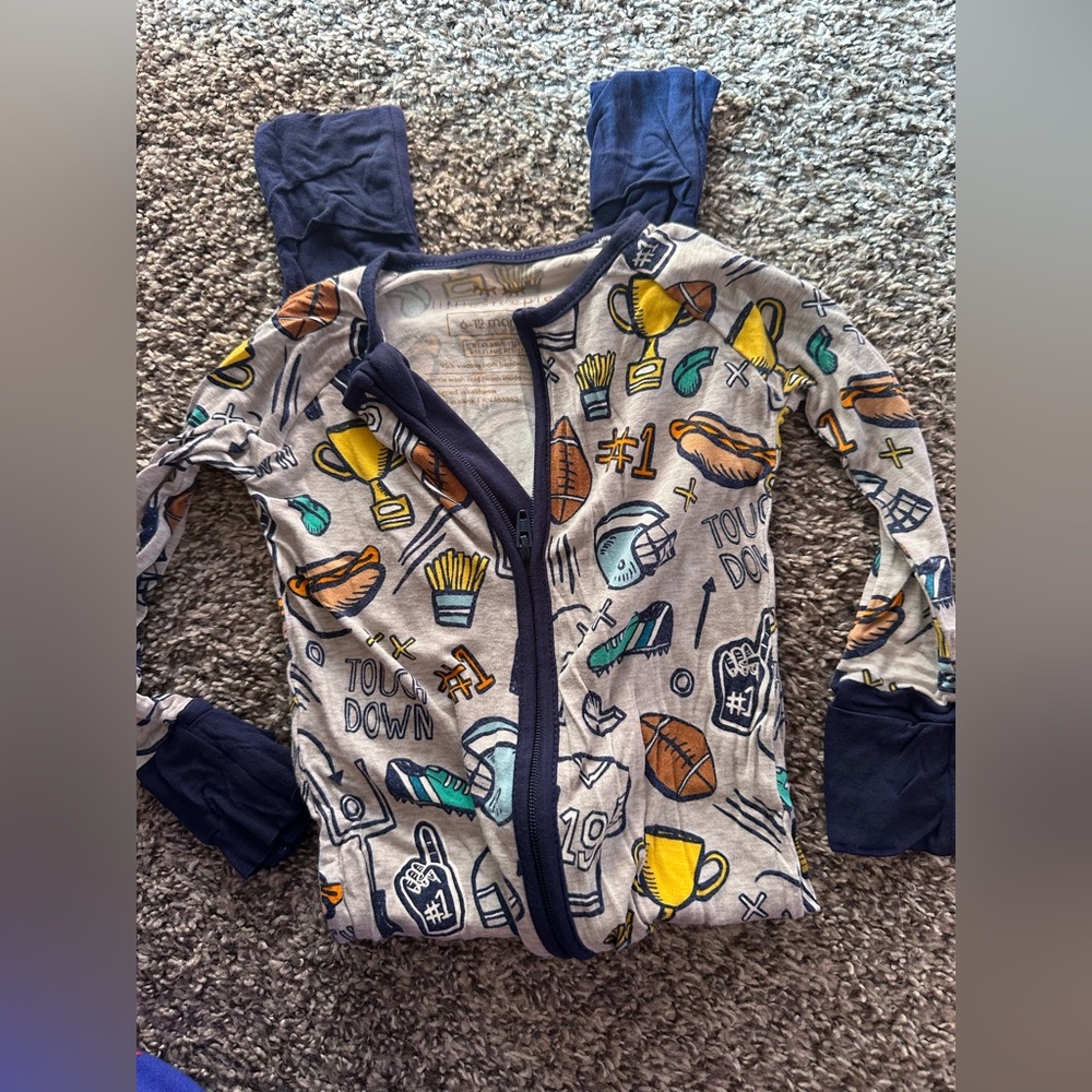 Little Sleepies football print